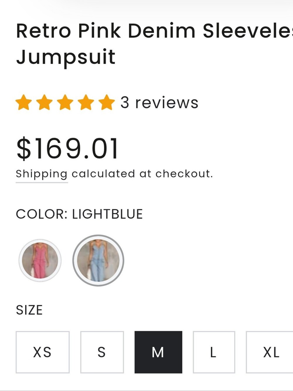NWT Oyrosy Denim Blue Jumpsuit Size Medium - Picture 5 of 14